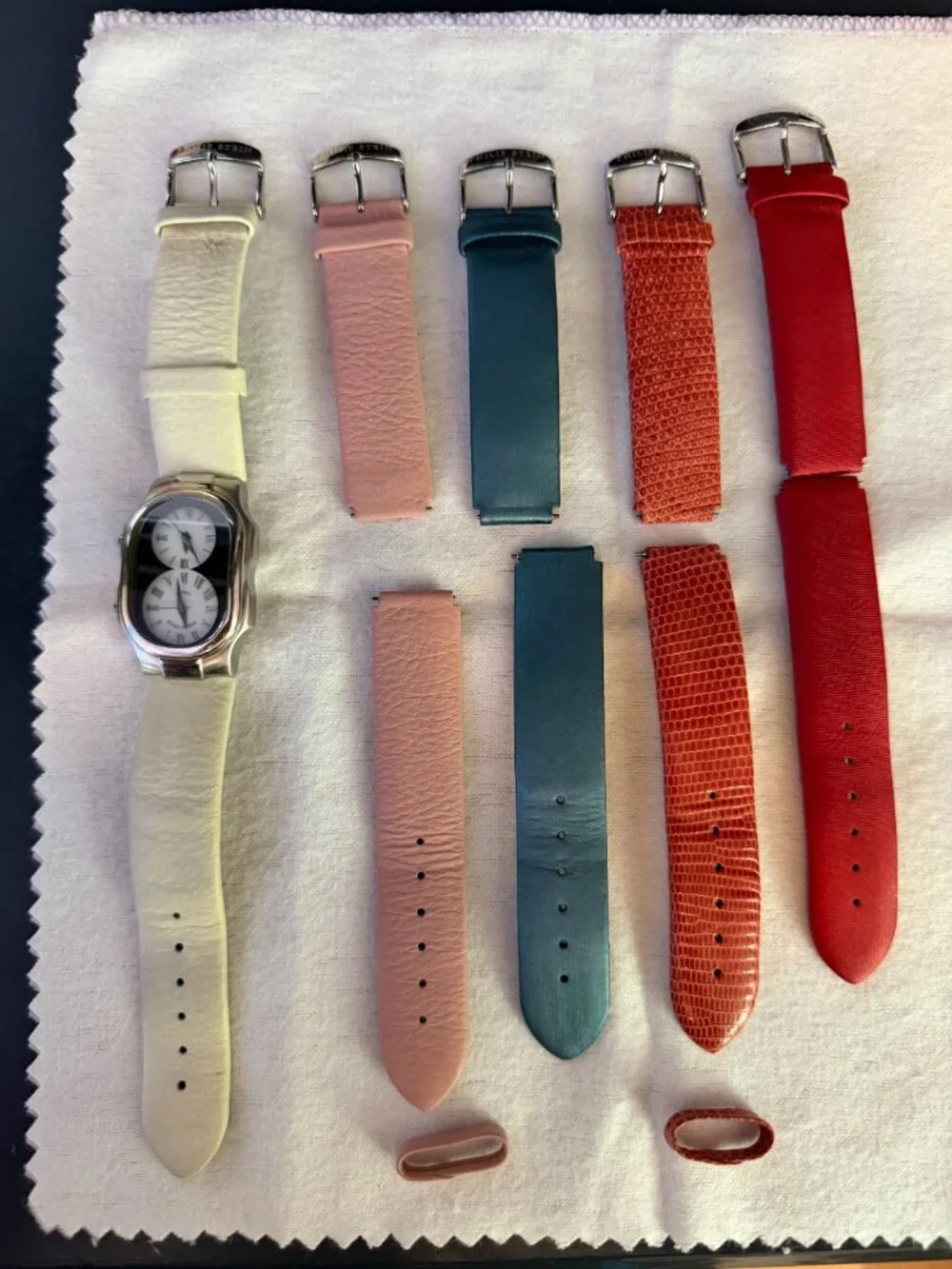Philip Stein Teslar Dual Time Watch + 4 Interchangeable Bands